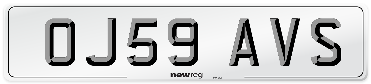 OJ59 AVS Number Plate from New Reg